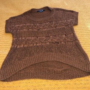 Short Sleeved Knit Sweater